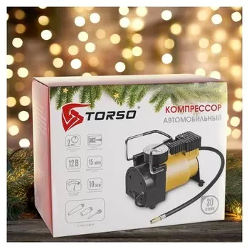 Компрессор автомобильный Torso "Новый год", серия"торнадо" 30 л/мин