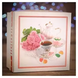 Кондитерская упаковка, короб, "Чаепитие", 1 кг, набор 10 шт.