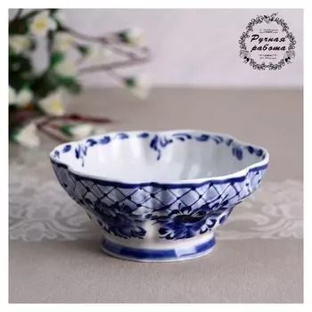 Конфетница «Алевтина», 13×13×6 см, гжель