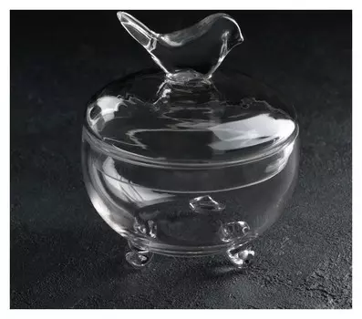 Конфетница на ножках «Синичка», 12×14 см