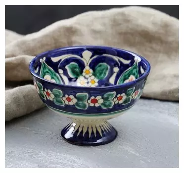 Конфетница «Риштан», 12 см, синяя