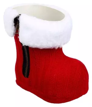 Конфетница «Сапожок», цвет красный