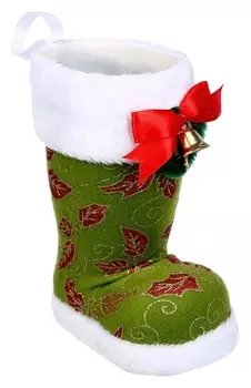 Конфетница «Сапожок», цвет зелёный