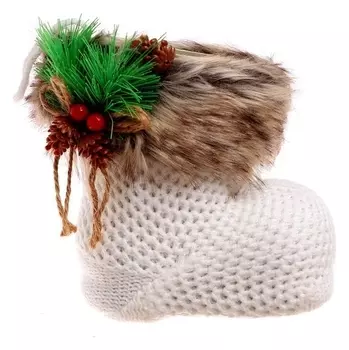 Конфетница «Сапожок» с еловой веткой