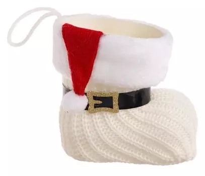 Конфетница «Сапожок», с красным колпаком