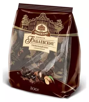 Конфеты бабаевские трюфельный крем 200г