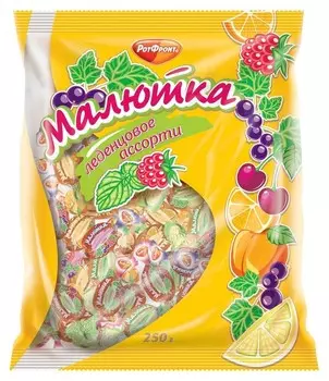 Конфеты леденцы малютка 4 вкуса,250гр