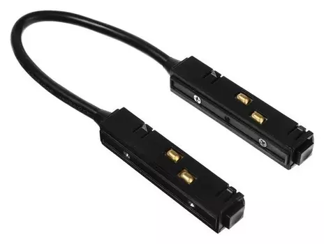 Коннектор питающий для магнитного шинопровода Wolta Wml-fc/01b, 48 В, Ip20, гибкий, черный