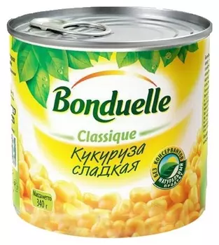 Консервация кукуруза сладкая 340г