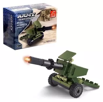 Конструктор армия «Пушка», 27 деталей