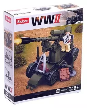 Конструктор армия «Ракетная установка», 77 деталей