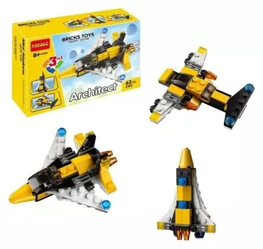 Конструктор Авиатранспорт 62 детали