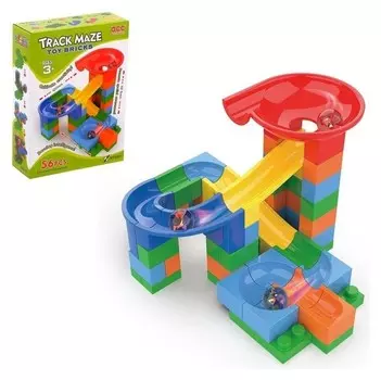 Конструктор блочный марблс «Турбошарики», 56 деталей