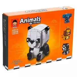 Конструктор блочный «Панда», 135 деталей