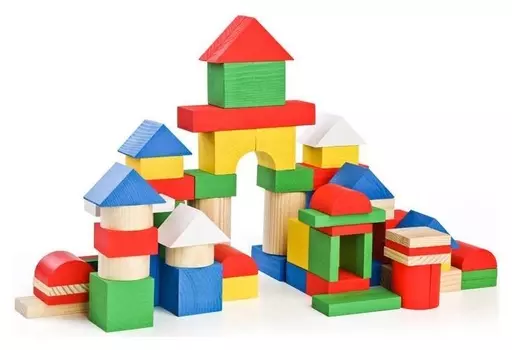 Конструктор Цветной 65 деталей