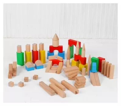 Конструктор цветной, 70 деталей