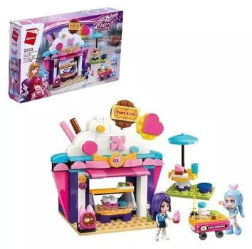 Конструктор девчонки «Кафе-пирожное», 2 минифигуры и 240 деталей
