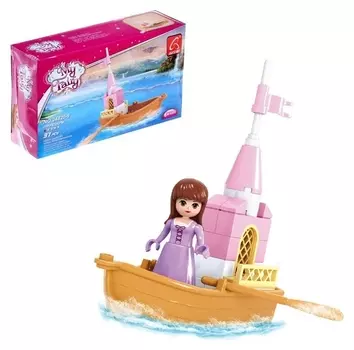 Конструктор девчонки «Прогулочная лодка», 37 деталей