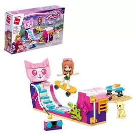 Конструктор девчонки «Скейт парк», 1 минифигура и 125 деталей