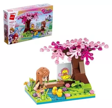 Конструктор девчонки «Утиная ферма», 1 минифигура и 94 детали