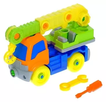 Конструктор для малышей Кран 36 деталей