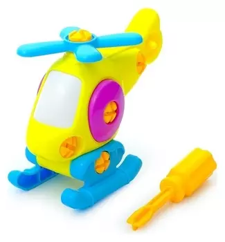Конструктор для малышей «Вертолётик», 16 деталей
