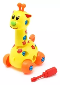 Конструктор для малышей «Жираф», 24 детали