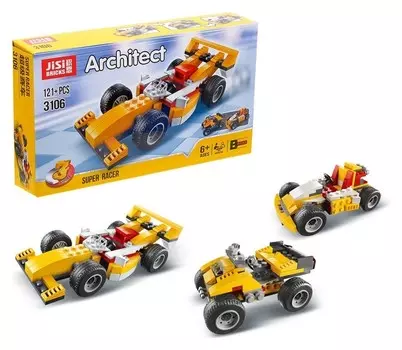 Конструктор Гоночный болид 121 деталь