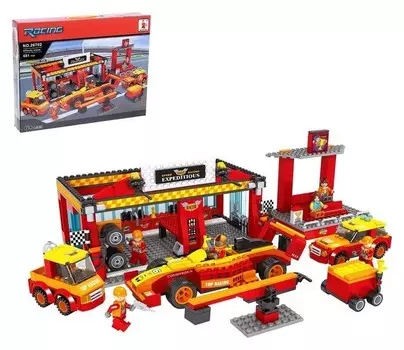 Конструктор «Гоночный бокс», 681 деталь