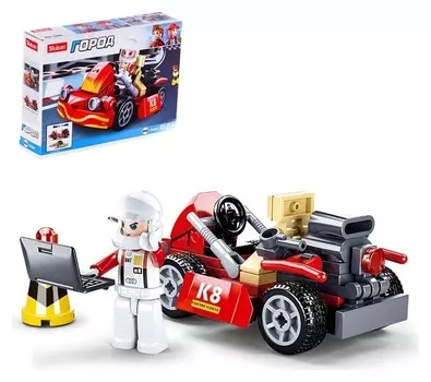 Конструктор город «Гонка», инерционная, 89 деталей