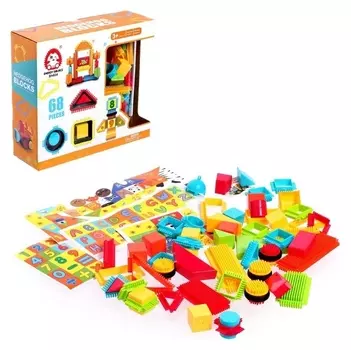 Конструктор игольчатый Bristles «Робот», 68 деталей