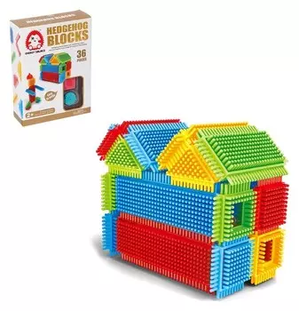 Конструктор игольчатый Домик 36 деталей