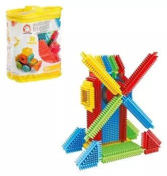 Конструктор игольчатый Мельница 50 деталей