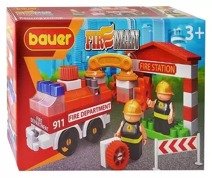 Конструктор-игра Пожарная машина и пожарный гидрант