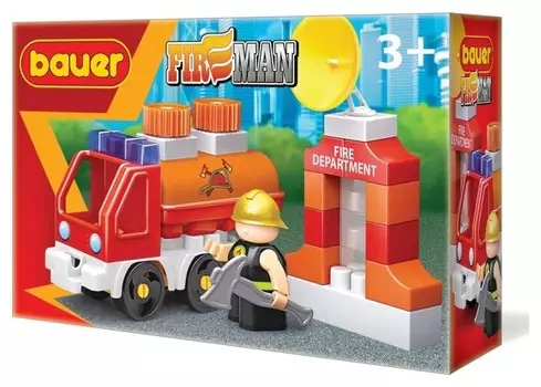 Конструктор-игра Пожарная машина с цистерной