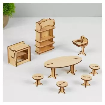 Конструктор Кухня набор мебели для кукол