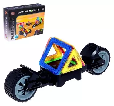 Конструктор магнитный «Цветные магниты», 17 деталей
