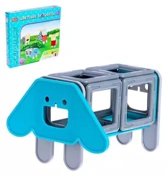 Конструктор магнитный «Цветные магниты», 40 деталей