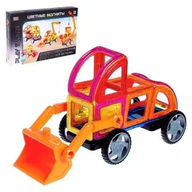 Конструктор магнитный «Цветные магниты», 45 деталей