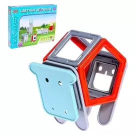 Конструктор магнитный «Цветные магниты», 60 деталей