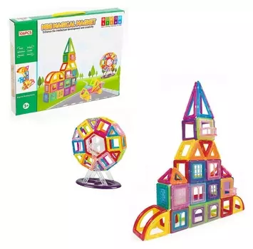 Конструктор магнитный «Мини магический магнит», 106 деталей