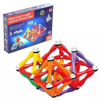 Конструктор магнитный «Необычные фигуры», 68 деталей