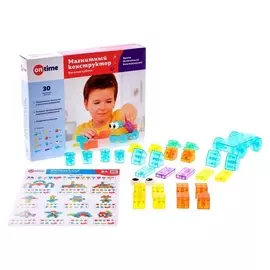 Конструктор магнитный «Веселые кубики», 30 деталей