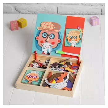 Конструктор магнитный "Весёлые рожицы"