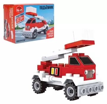Конструктор Машина с лестницей 32 детали