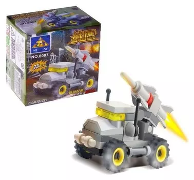 Конструктор Машина с ракетой 35 деталей