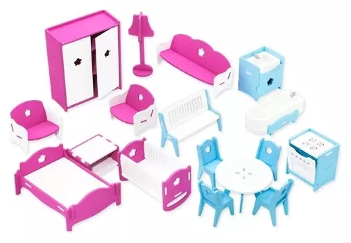 Конструктор «Набор мебели» 17 предметов