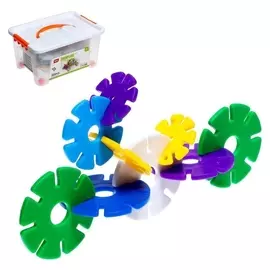 Конструктор обучающий «Круглые снежинки», 300 деталей