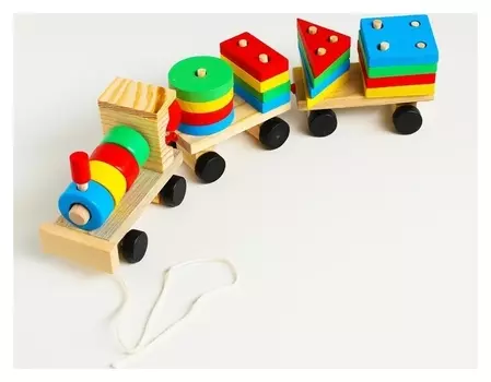 Конструктор "Паровоз" 4 фигуры