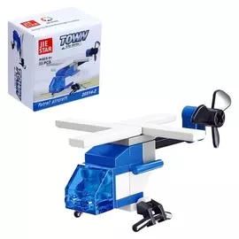 Конструктор «Патрульный вертолет», 23 детали